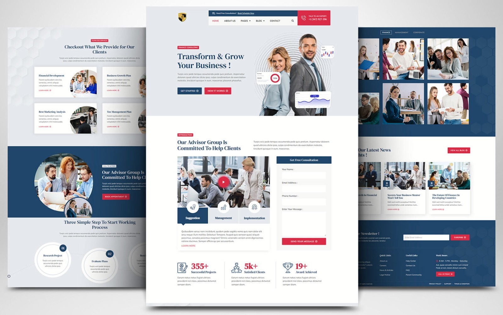 CUSTOM PROFESSIONAL WEBSITE FOR CONSULTING SERVICES AND AGENCIES WORDPRESS