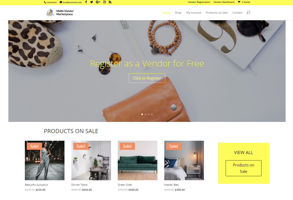 Multi Vendor, eCommerce, and Affiliate website / Free Set up / Hosting ​