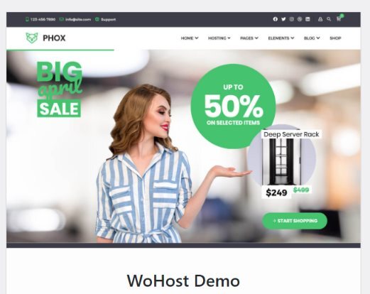 Phox Hosting EZ MadeSites WP Theme Turnkey Website Optional Reseller Hosting 2