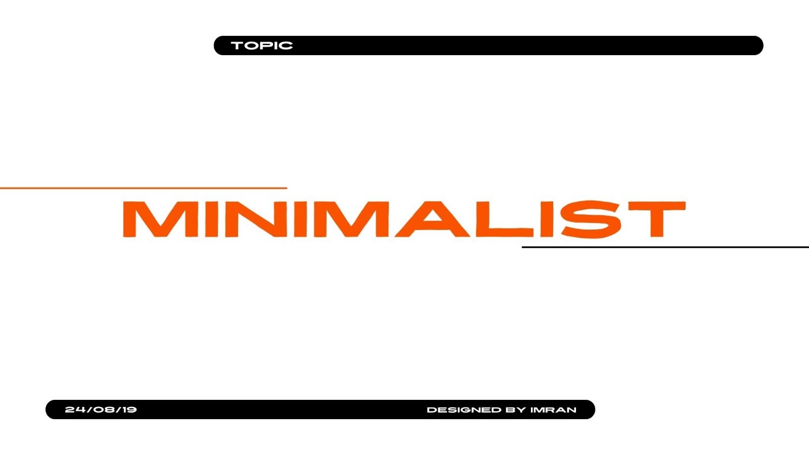 Canva Template Minimalist