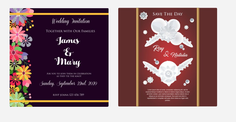 Wedding Invitation Templates 1300 High Quality Vector & jpg Fully Editable