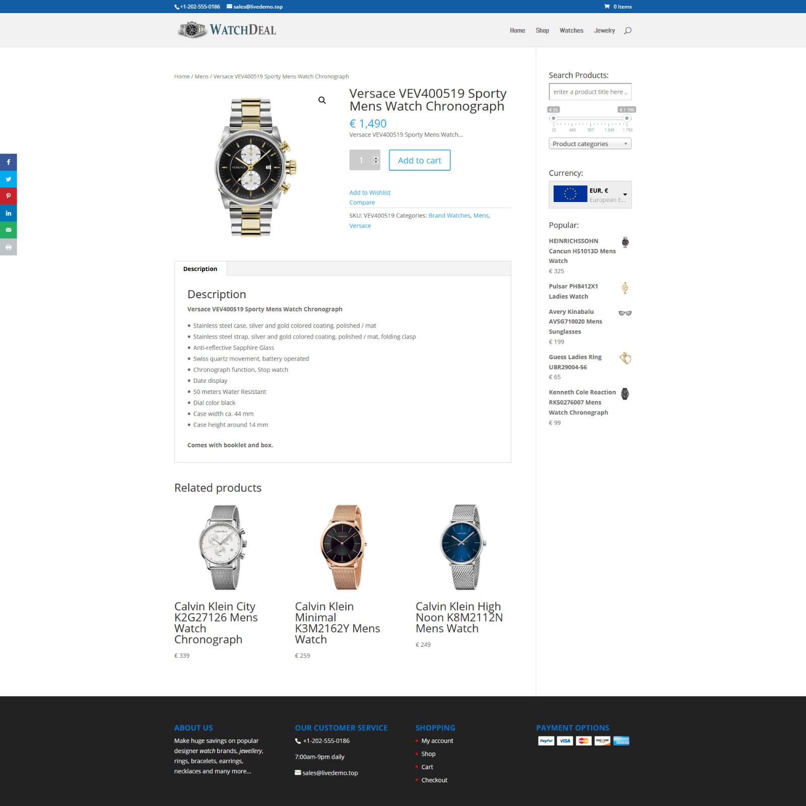 Professional Watch Dropshipping Store | Dropship Turnkey Business | Website