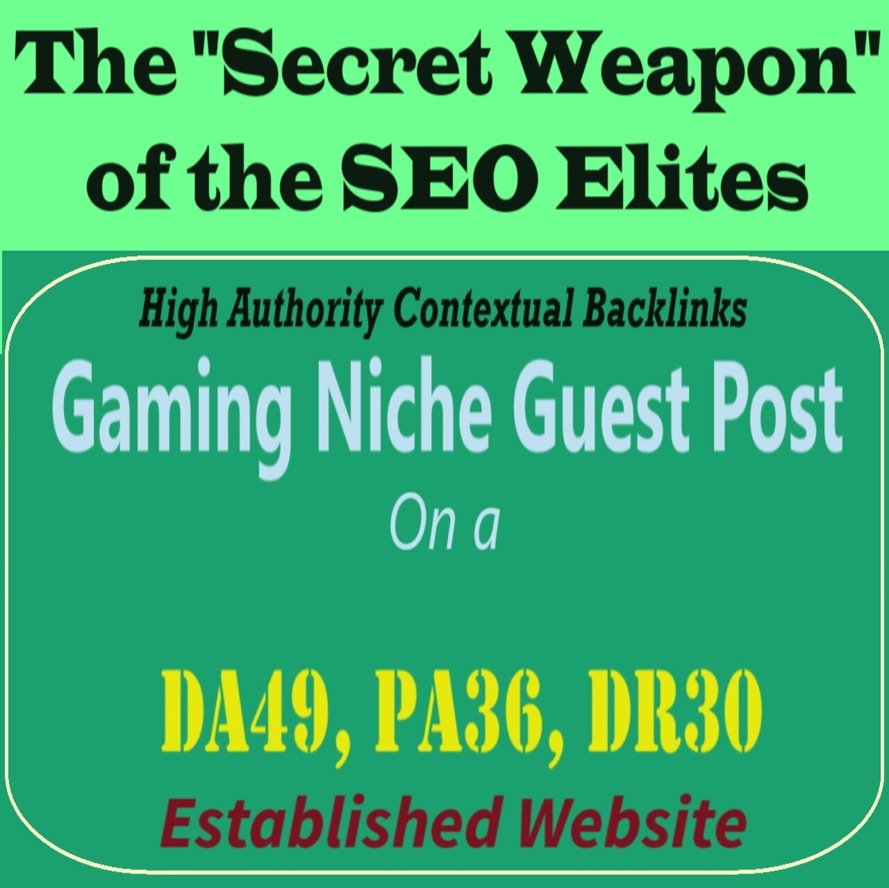 Premium SEO Guest Post on my DA40+ Gaming Blog with Dofollow backlink