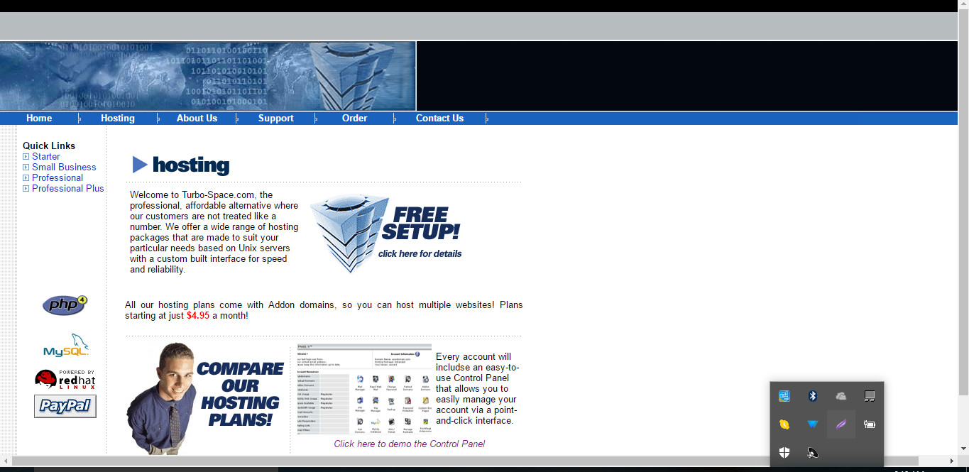Beautifull Web Hosting Template + Website Free Installation