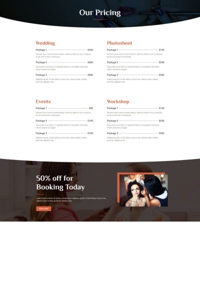 Professional MakeUp Theme – WordPress Elementor Template Kit