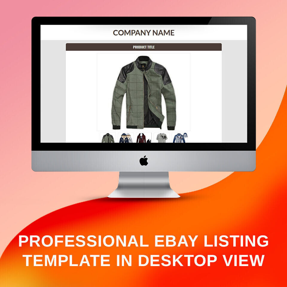 eBay Listing Template HTML Professional Mobile Responsive Design 2019 Universal