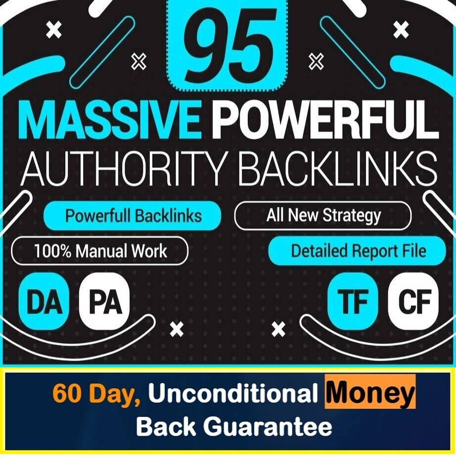 DA30 to DA100 High Quality + Effective whitehat SEO Backlinks