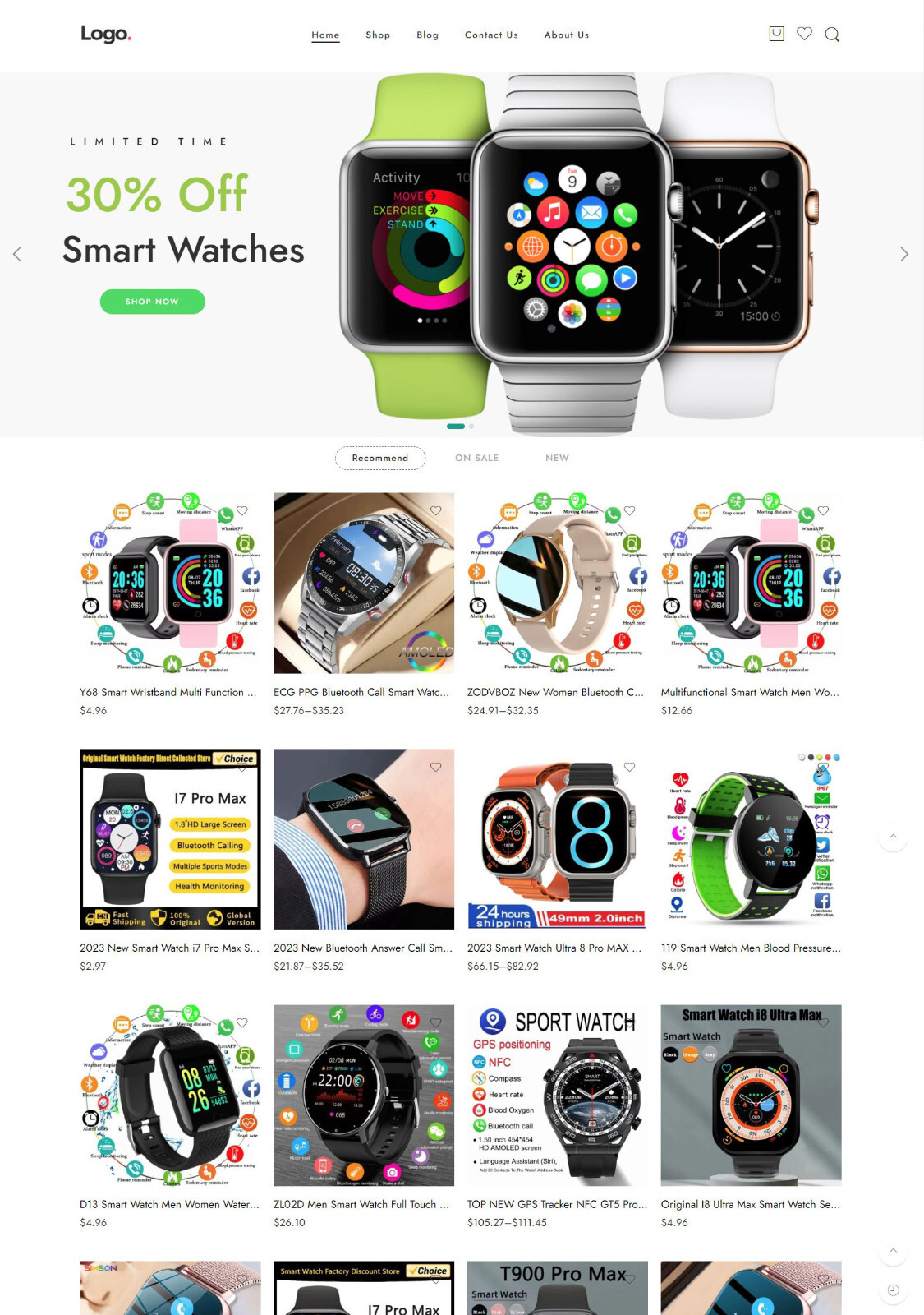Dropshipping Website Business Affiliate Free Hosting+ Products, Smart Watches
