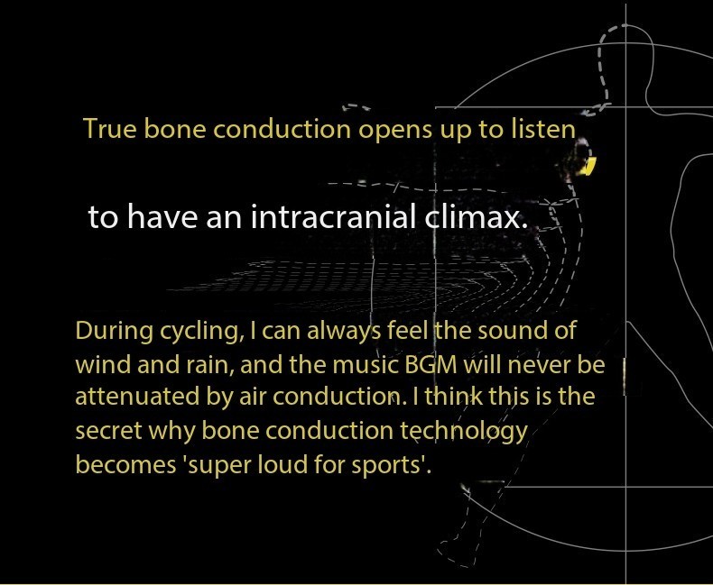SHEYIN X13 bone conduction Bluetooth headphones, waterproof and sweatproof