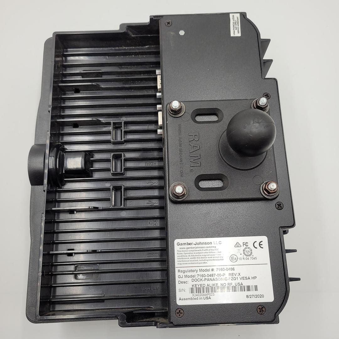 GAMBLER – JOHNSON 7160-0486 PANASONIC TOUGHBOOK DOCKING & RAM MOUNT RMR-176-1