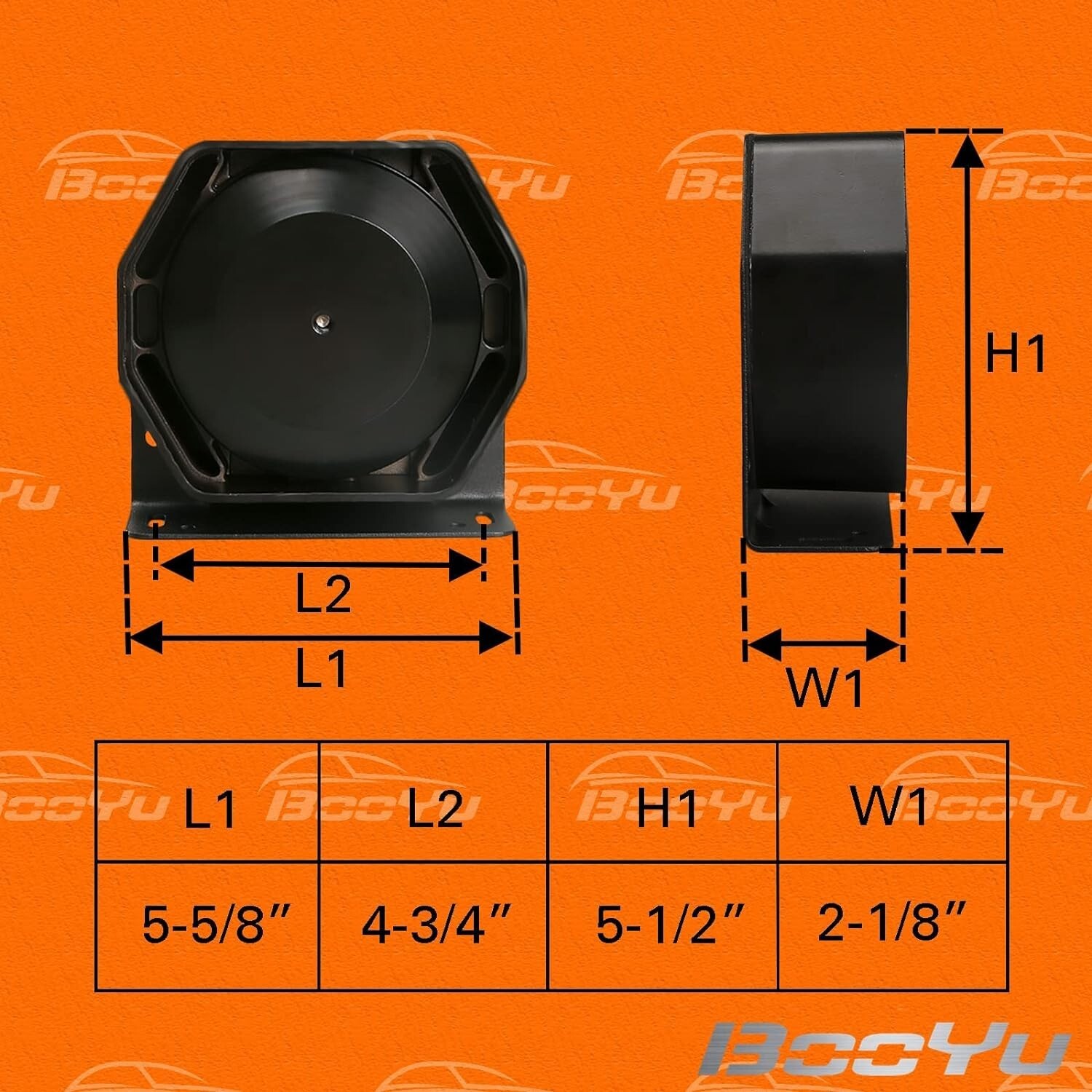 200W Compact High-Performance PA Siren Horn Speaker for Police Car Ambulance