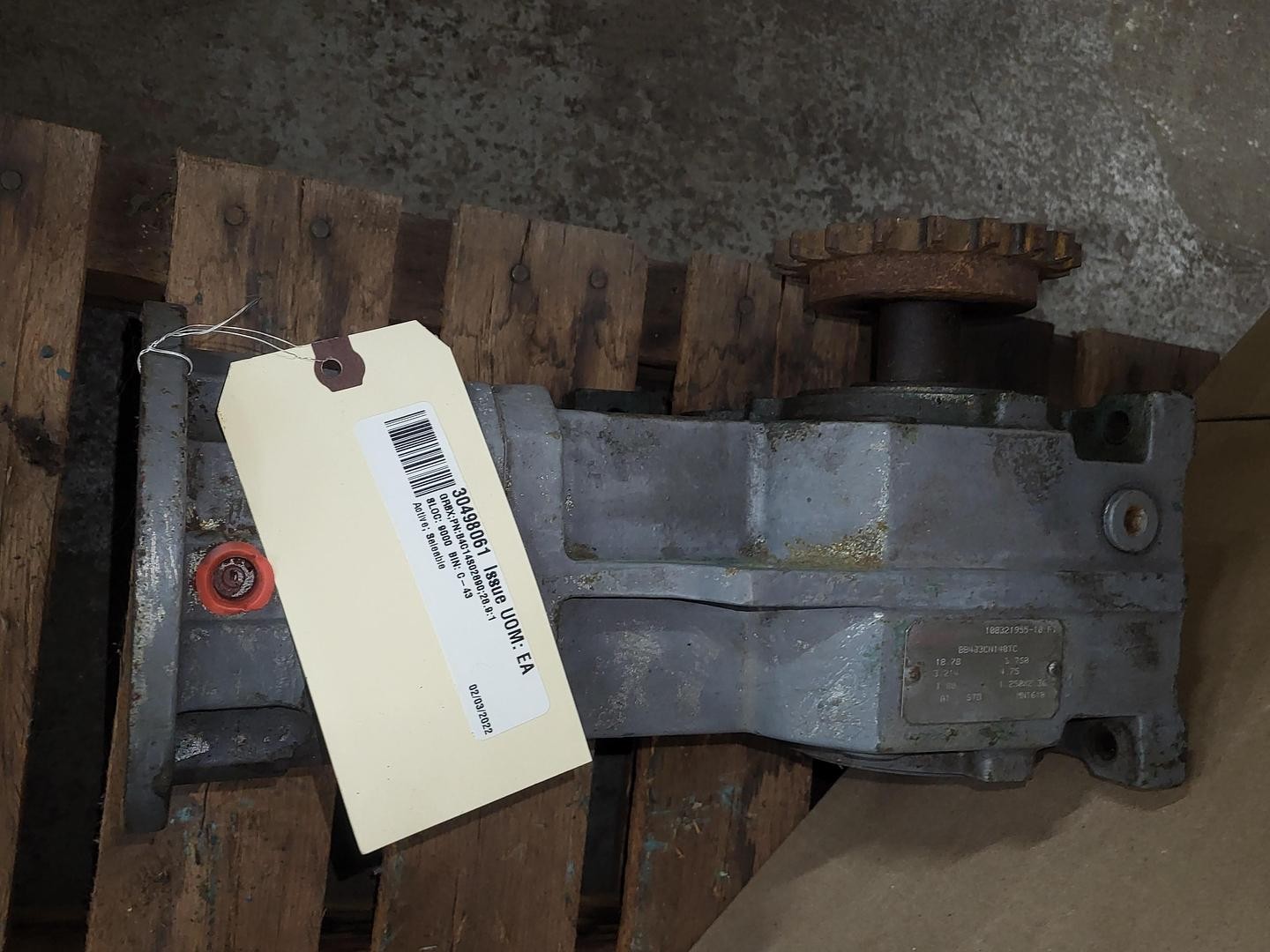 Dodge BB483CN140TC gear box 49.65ASI 1.25X2.36 REDUCER 108321955-10 FT