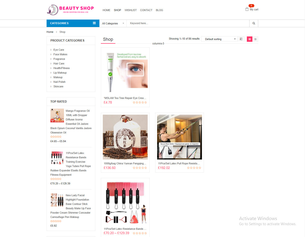 Money Making Beauty Care Store Drop Shipping / Affiliate Website Free Hosting