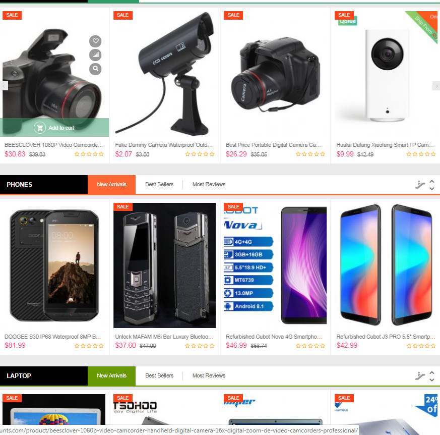 Ready made Drop shipping website Free hosting & set up , Generic items