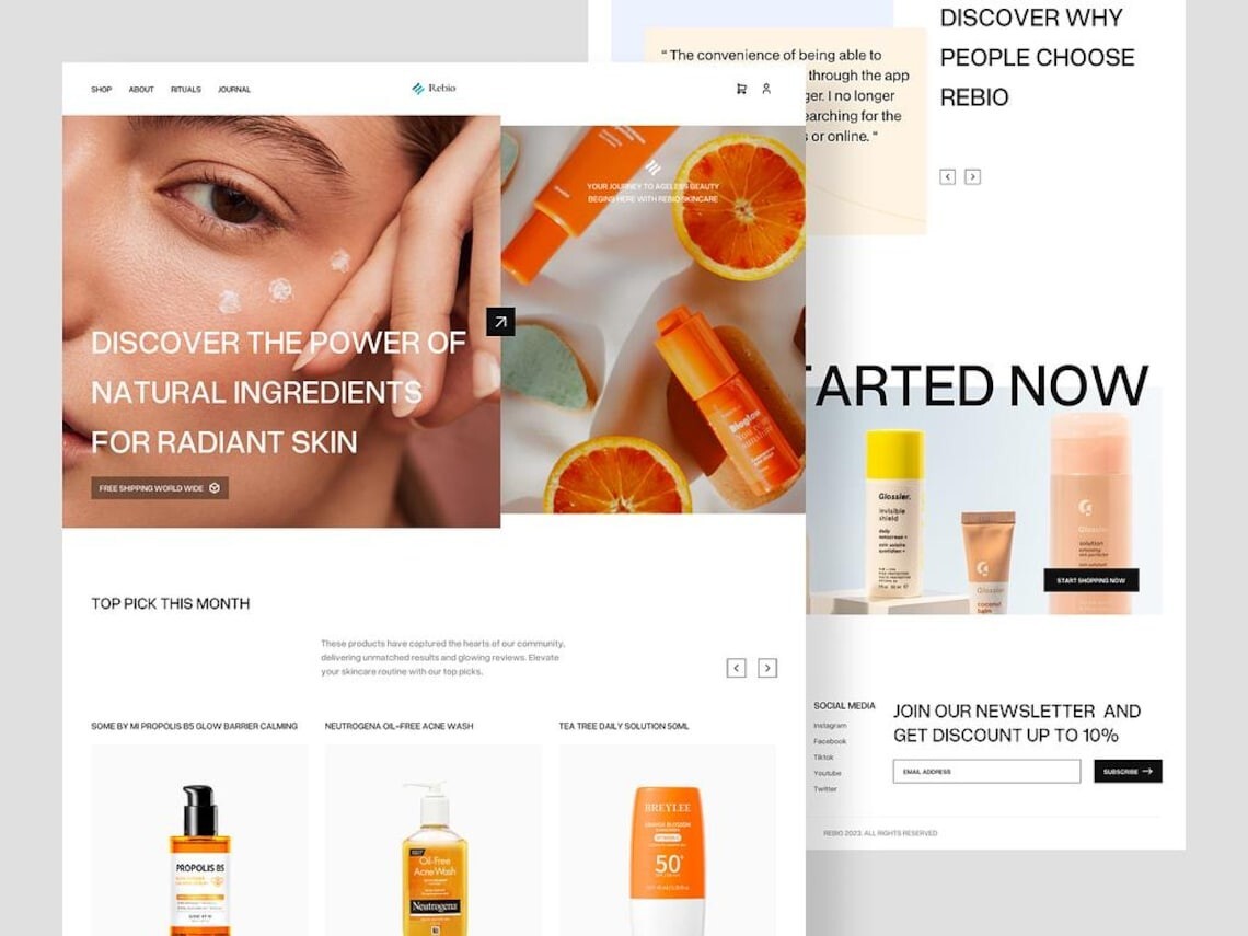 Professional Modern Website Design Shopify, WordPress, Wix, Squarespace Develper