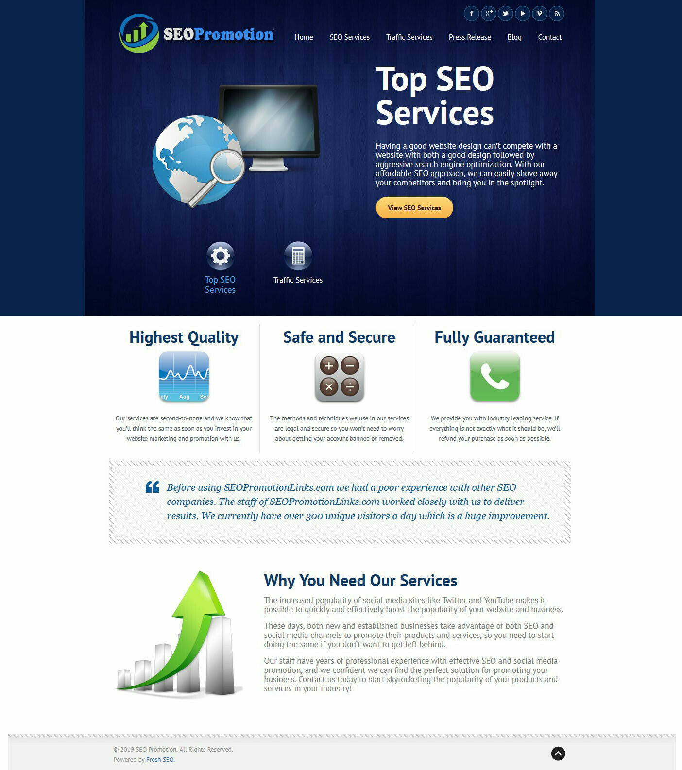 SEO Services Provider Website FOR SALE Turnkey Business + Free Hosting SSL