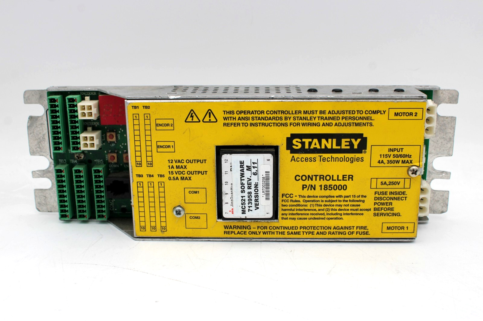 Stanley Control PRO Dual Motor 185000 Dura glide Magic Swing Unit (Model: MC521)