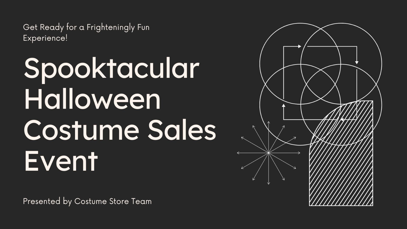 3 Websites Designs Halloween Sales Presentation For a Costume Store -Templates
