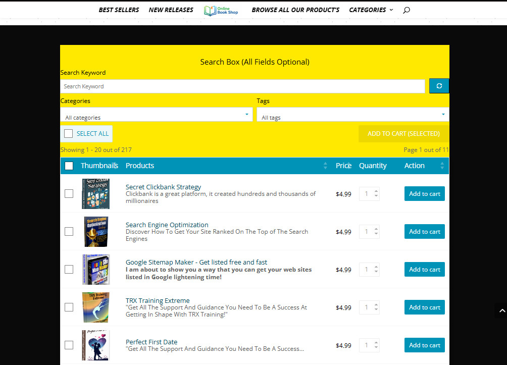 Ready Online Book Store | 200+ Books | Automatic Delivery | Free Hosting & Setup