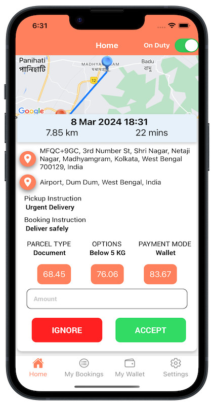 Exicore – Delivery React Native App | Android, iOS | Complete Delivery Solution