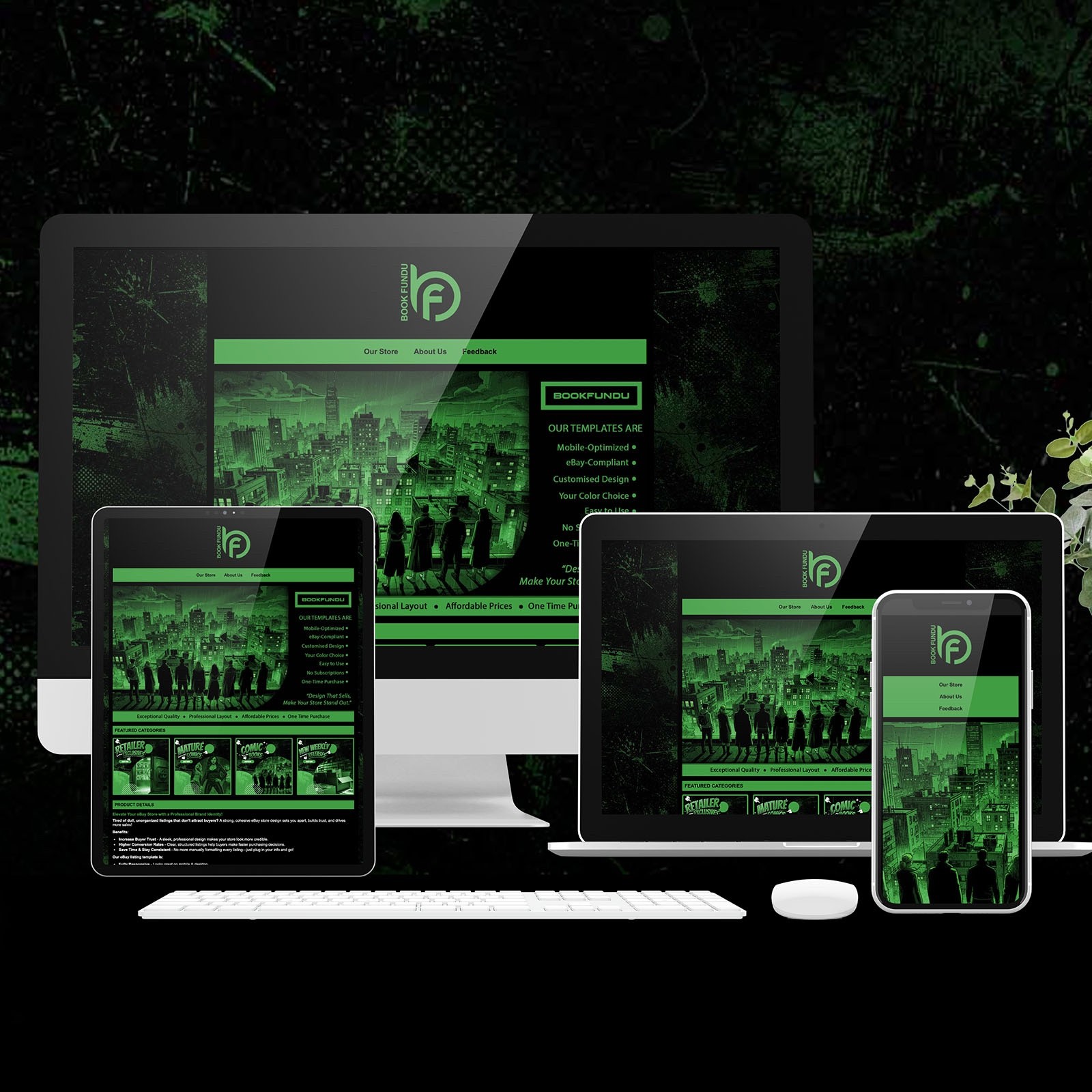Modern eBay Listing Template for Comic, Manga & Graphic Novel Stores – BookFundu