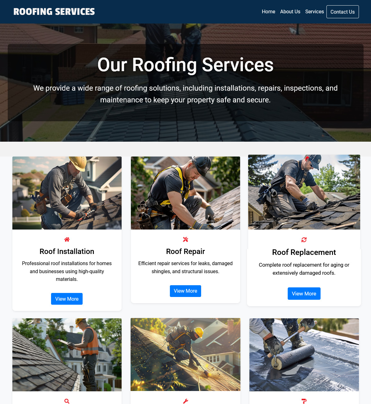 Roofing Services Business Website | Ready-to-Use Professional Platform