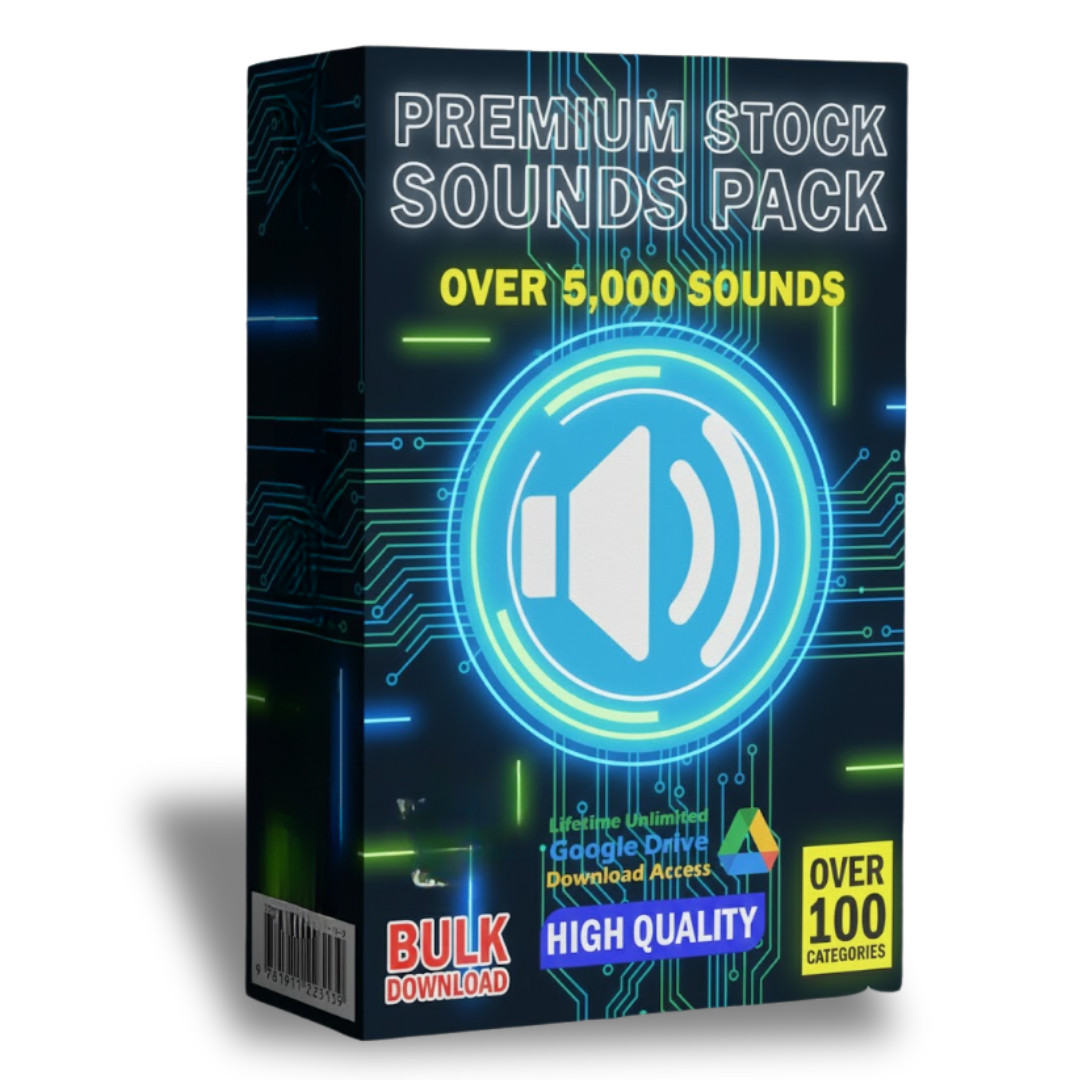 🎧 5,000+ Stock Sounds Pack – The Ultimate Audio Library for Creators 🚀
