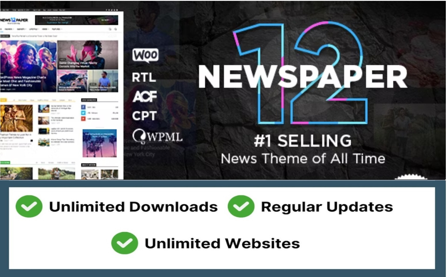 Newspaper 12.6.6 News Paper Blog Megazine Multipurpose WordPress Theme GPL