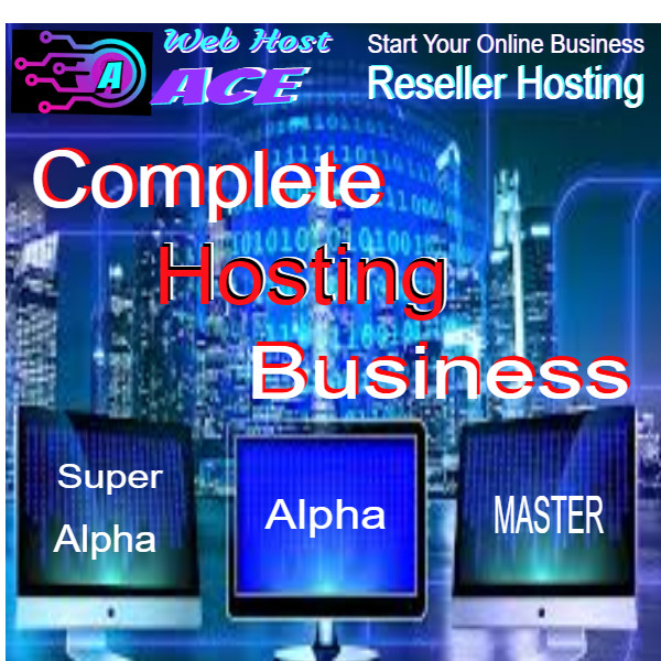 Alpha Resell Hosting with Website-Billing-Plugins-eMail-Traffic-Free Digital PLR