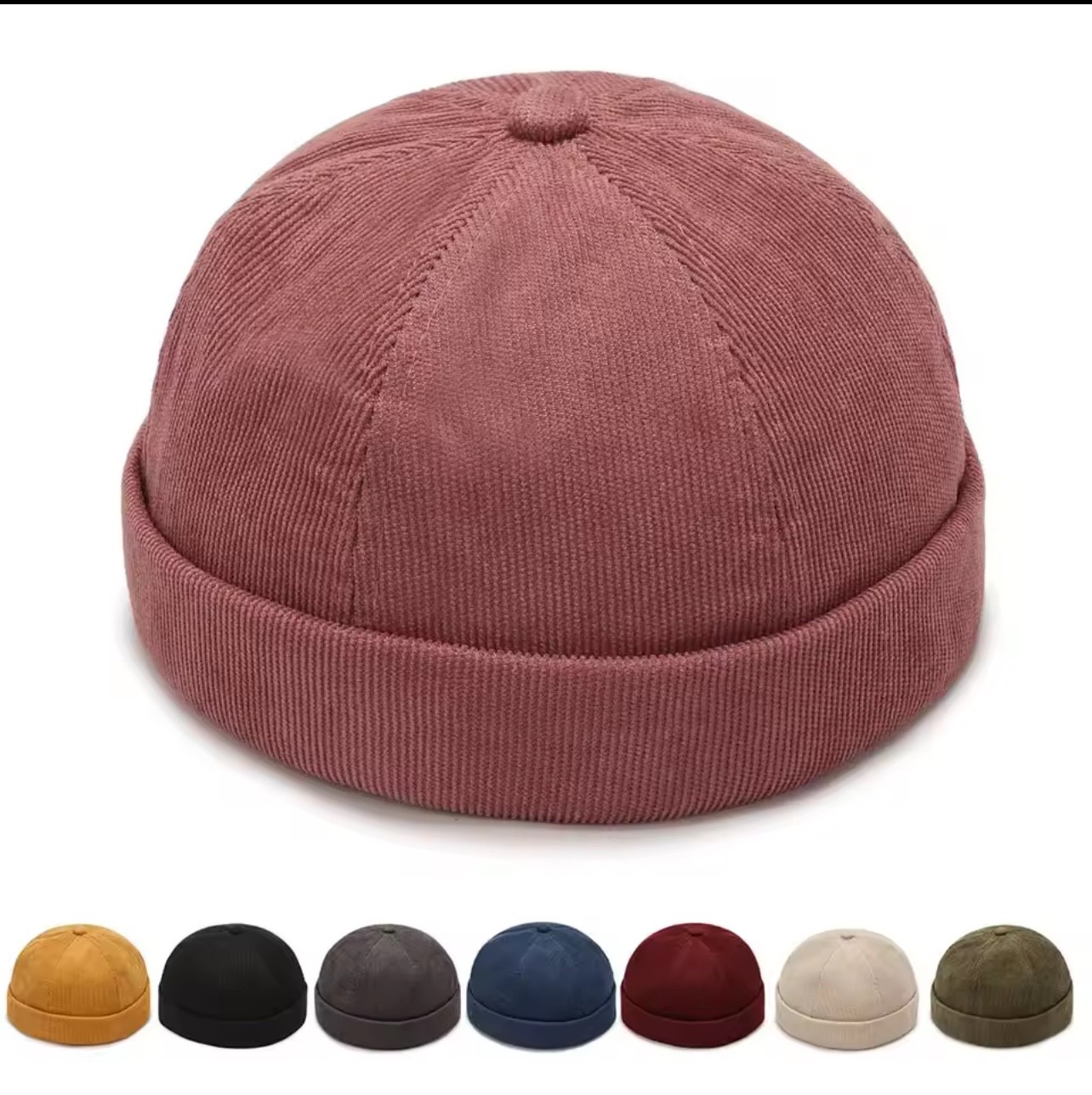 New Four Seasons Hip Hop Hats, Trendy Beanie Landlord Hats, Casual Round Caps, M