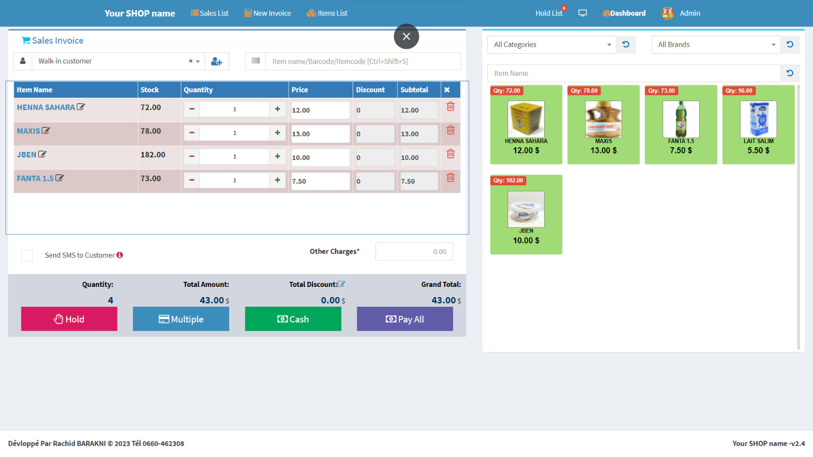 POS and Inventory Management System with Free VPS Web Hosting & Installation