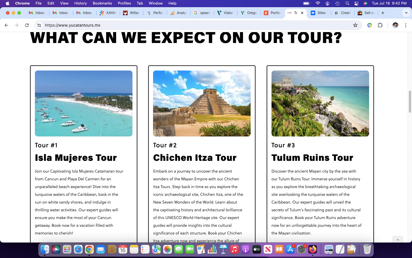 Cancun and Yucatan Mexico Tours Website internet businesses Top Domain for sale
