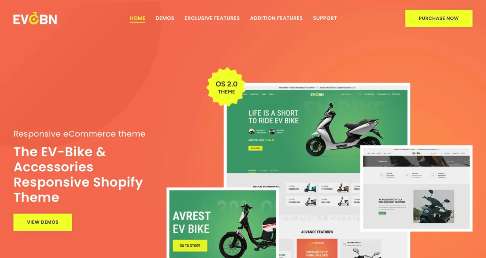 electric bike scooter business website shopify store ready made