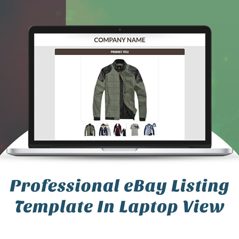 eBay Listing Template HTML Professional Mobile Responsive Design 2019 Universal