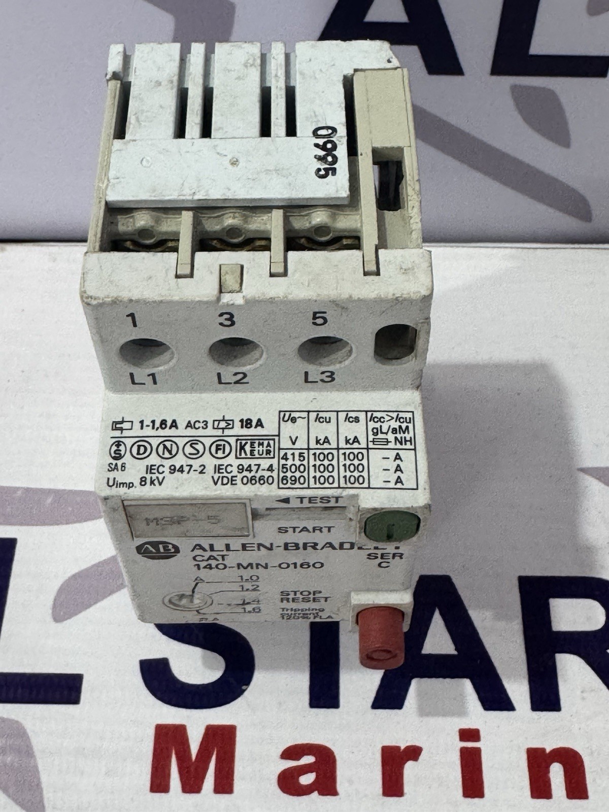 ALLEN-BRADLEY CAT 140-MN-0630 MOTOR STARTER