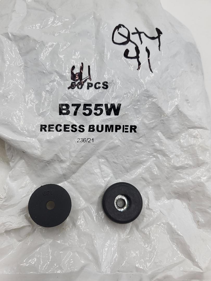 RECESS BUMPER B755W / 2 BAGS OF 10 & 1 OF 41
