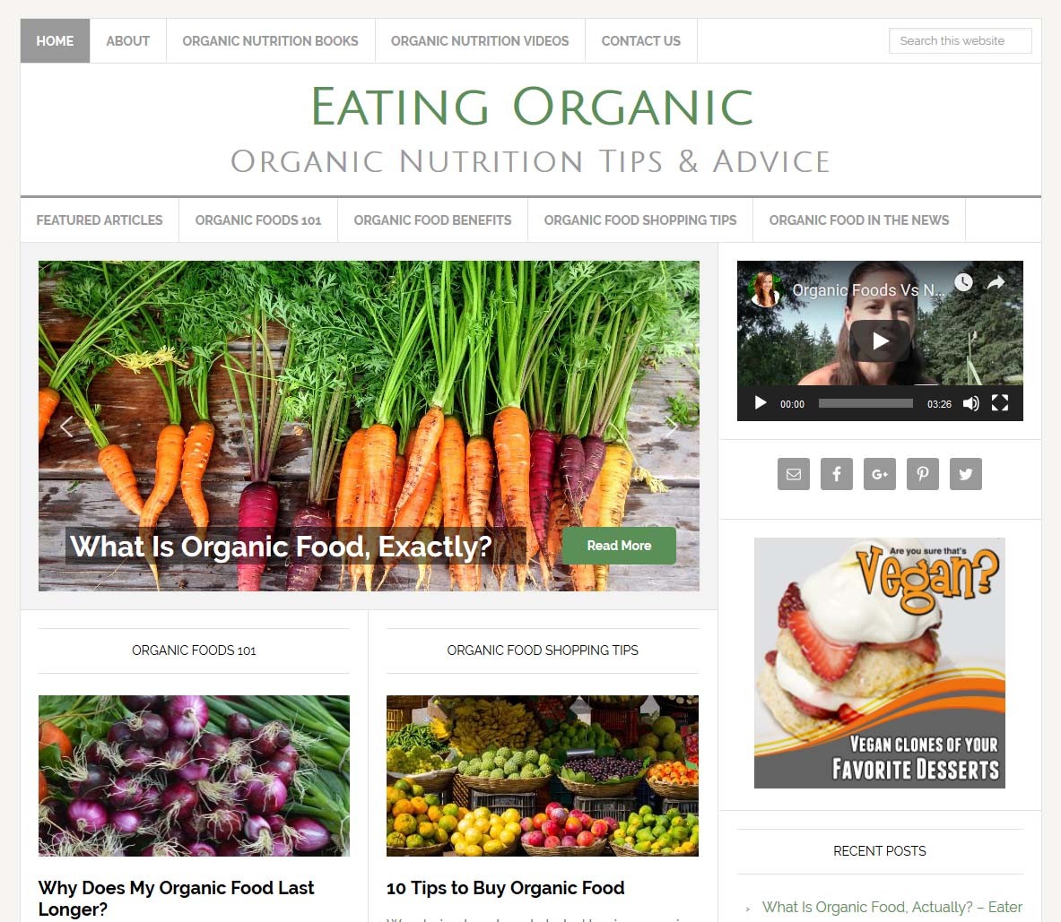 * ORGANIC FOODS * turnkey website business for sale with AUTO UPDATING CONTENT!