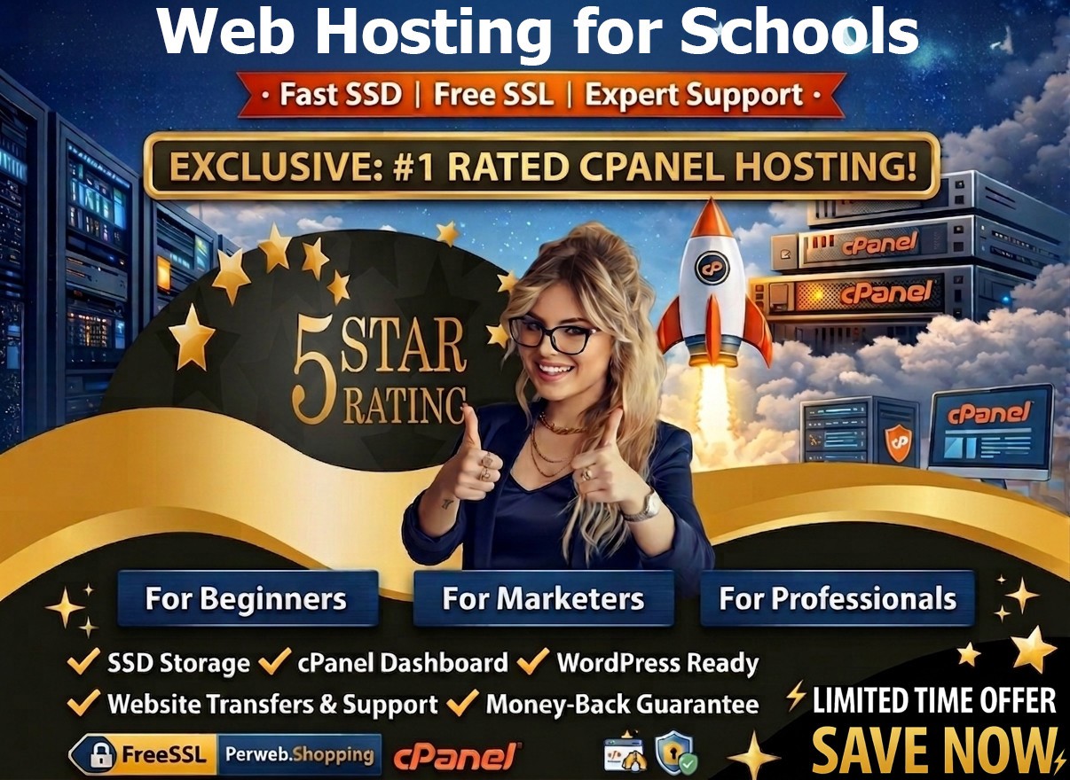 Web Hosting for Schools – 🏫 Unlimited SSD, SSL & 99.9% Uptime – Just $14.99/Yr