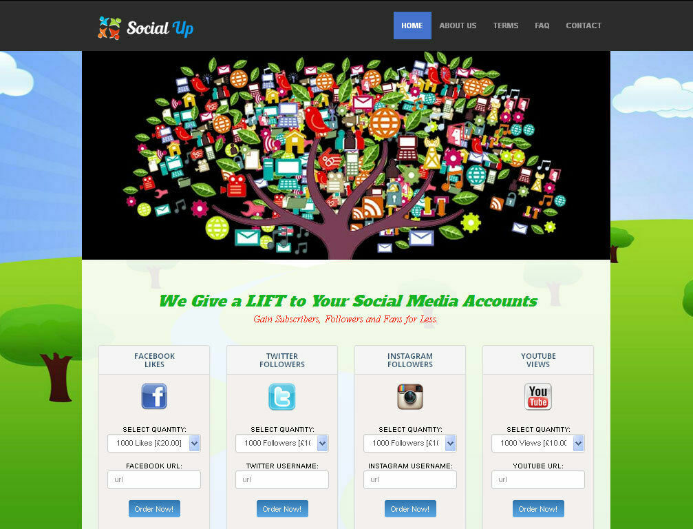 Social Media Marketing Reseller Website – 100% Outsourced – Business In a Box