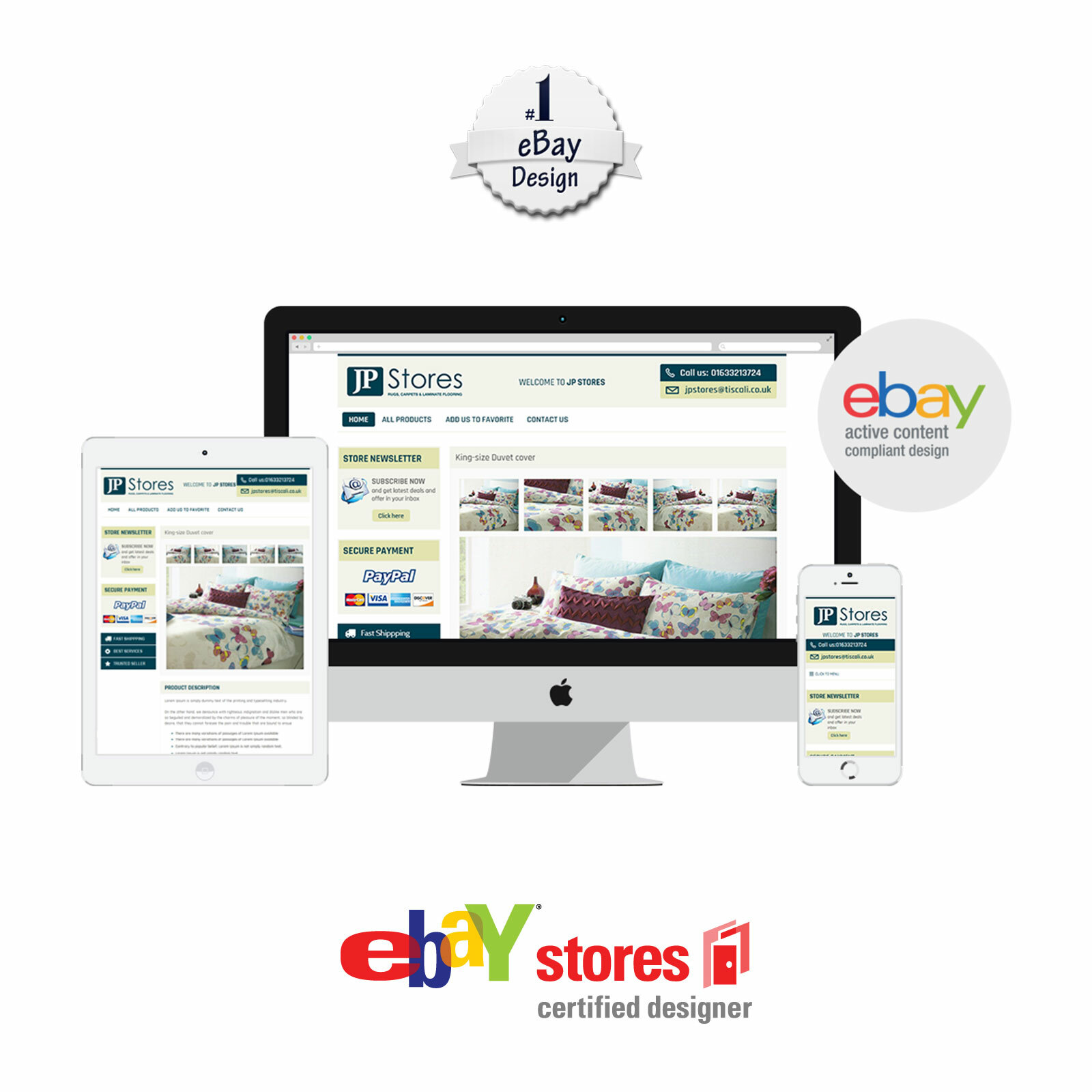 2022 eBay Store banner and logo Design, choice of + Listing Template Design
