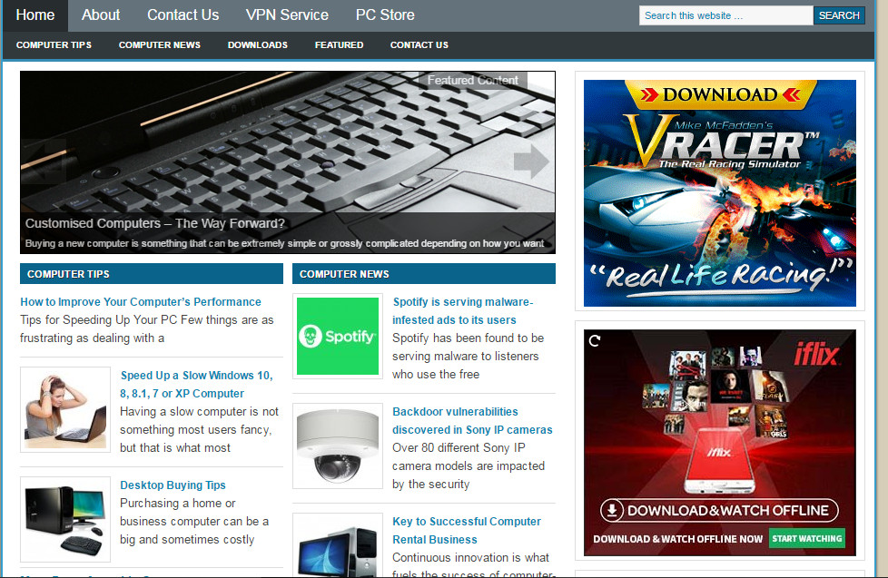 Great Computer Service Store Website Free Installation + Free Hosting