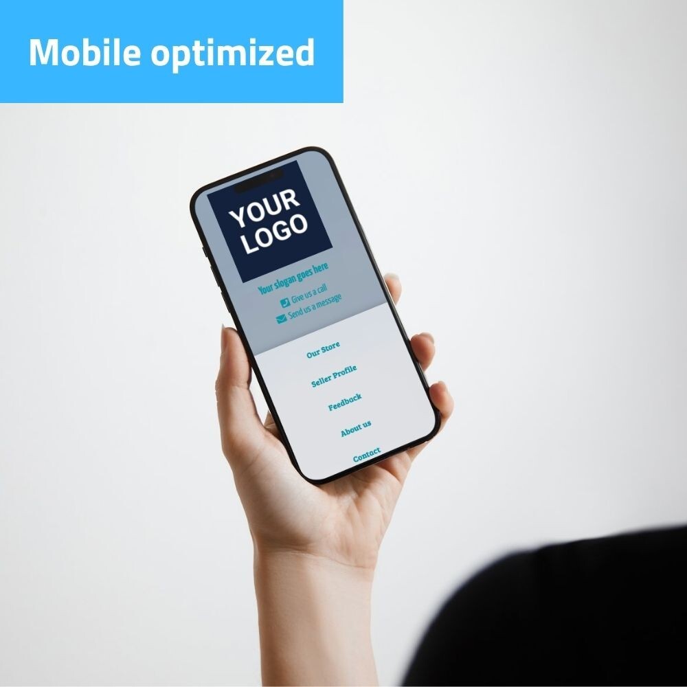 HTML eBay Template – Responsive Professional – Blue – Mobile Optimized + Editor