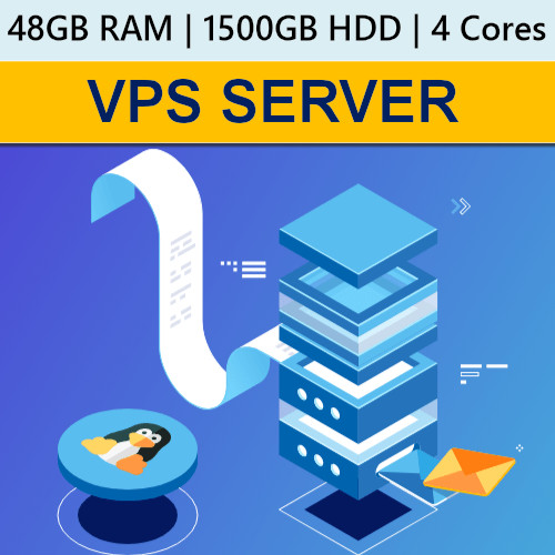 Windows / Linux VPS (Virtual Dedicated Server) 48GB RAM + 1500GB HDD + 3 months