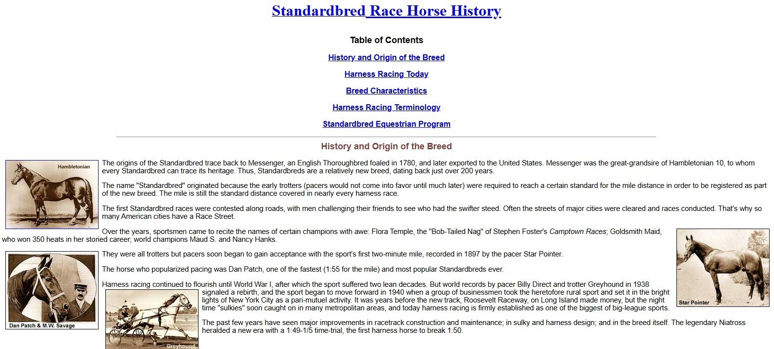 ChristianHorsemen.com INTERNET DOMAIN HARNESS HORSE RACING STANDARDBRED HORSEMEN