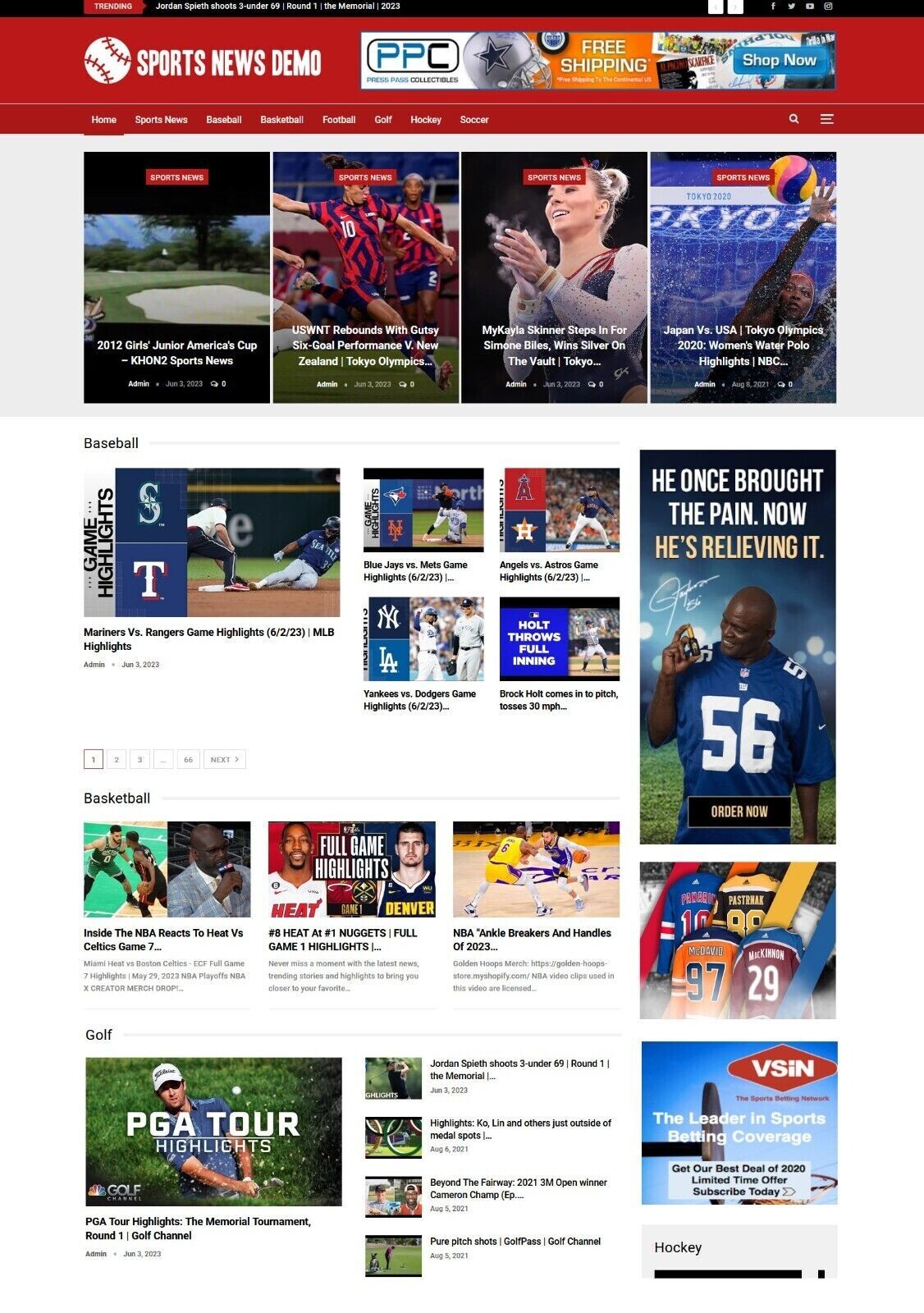 Sport News Website, Make Money with Affiliates, Ads + Auto Pilot