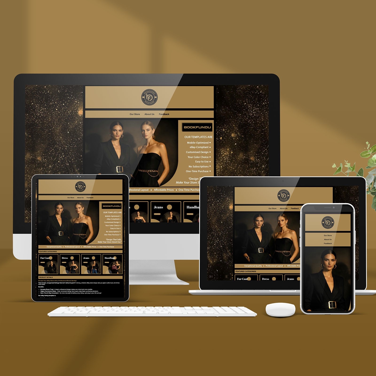 eBay Store Design for Fashion & Clothing Brands | Custom HTML Template