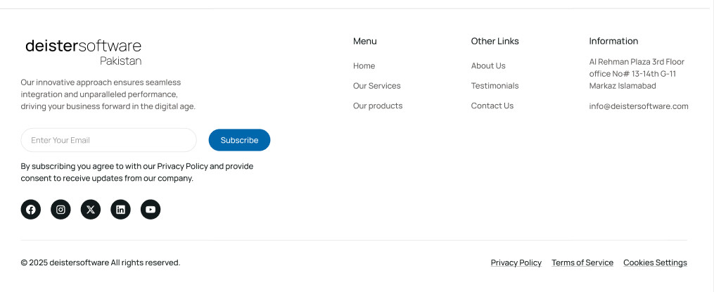 Contact Us Website Template Corporate Business Landing Page Professional Design