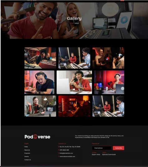 Radio Station and Podcaster Website with 1 free month streaming hosting included