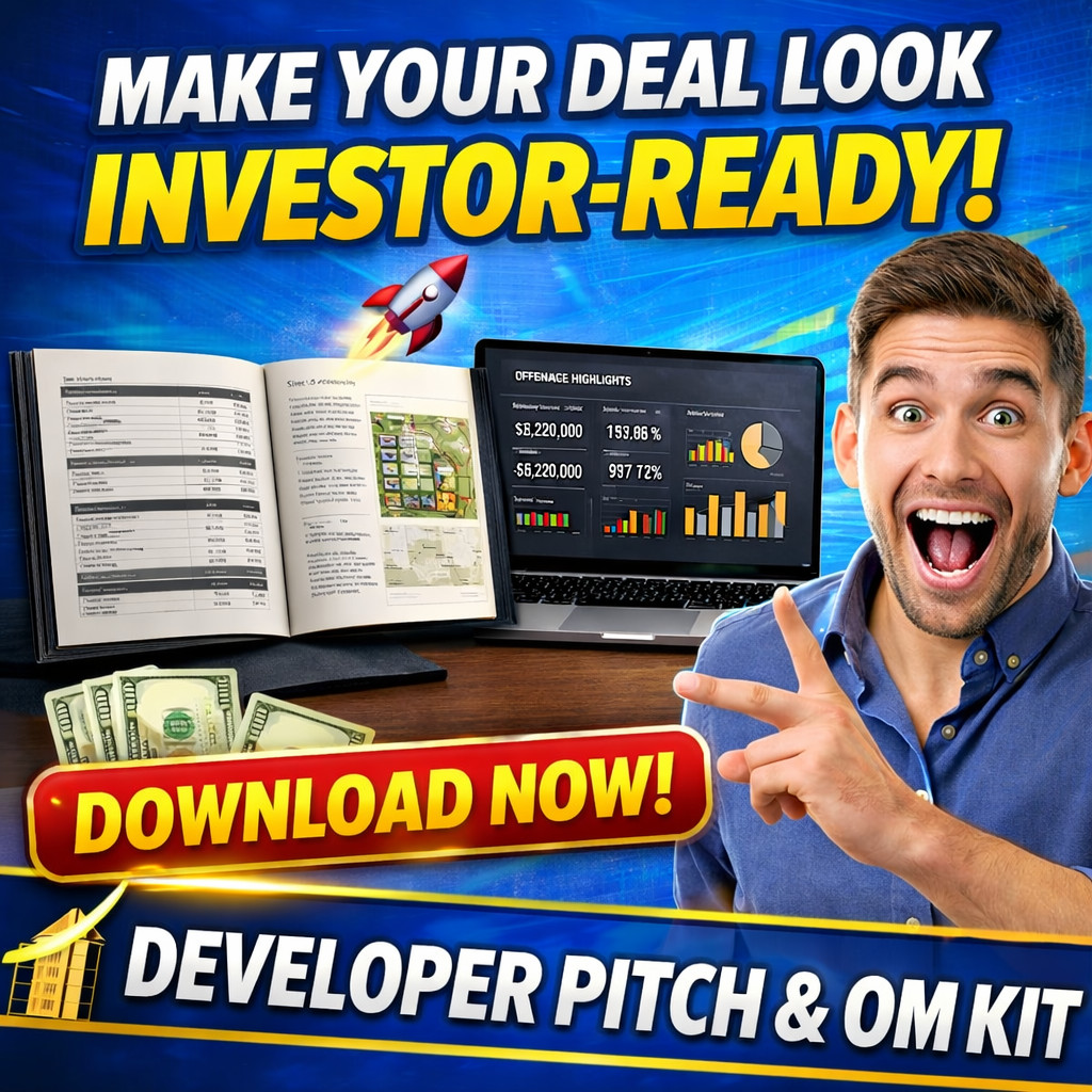 Real-Estate Developer Pitch & OM Kit – Premium Canva Templates