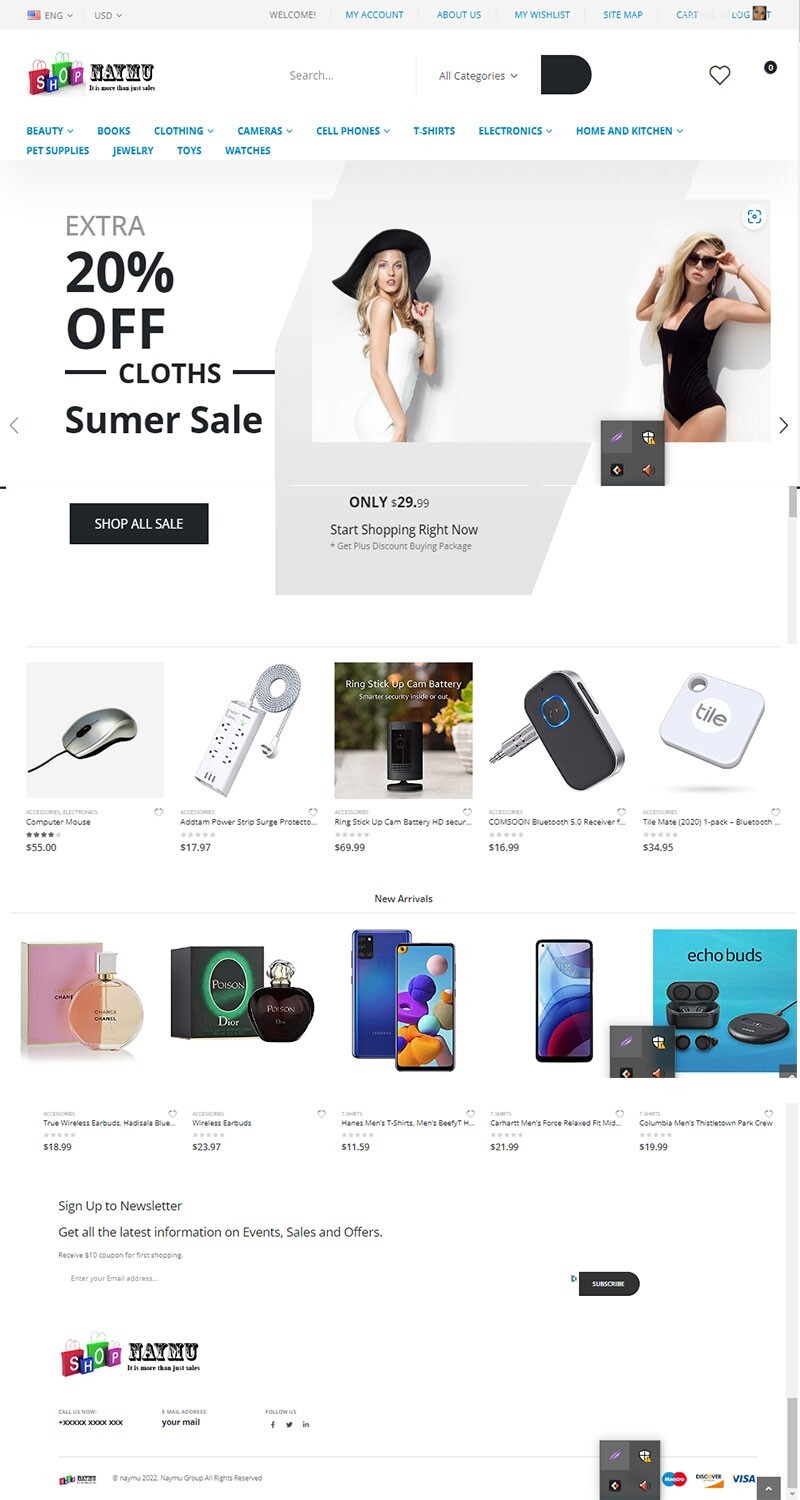 Make Money -Turnkey Affiliate / Drop-Shipping Website / Free Hosting / Set up